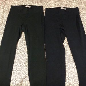 Old Navy Blue Green Checkered Leggings Small